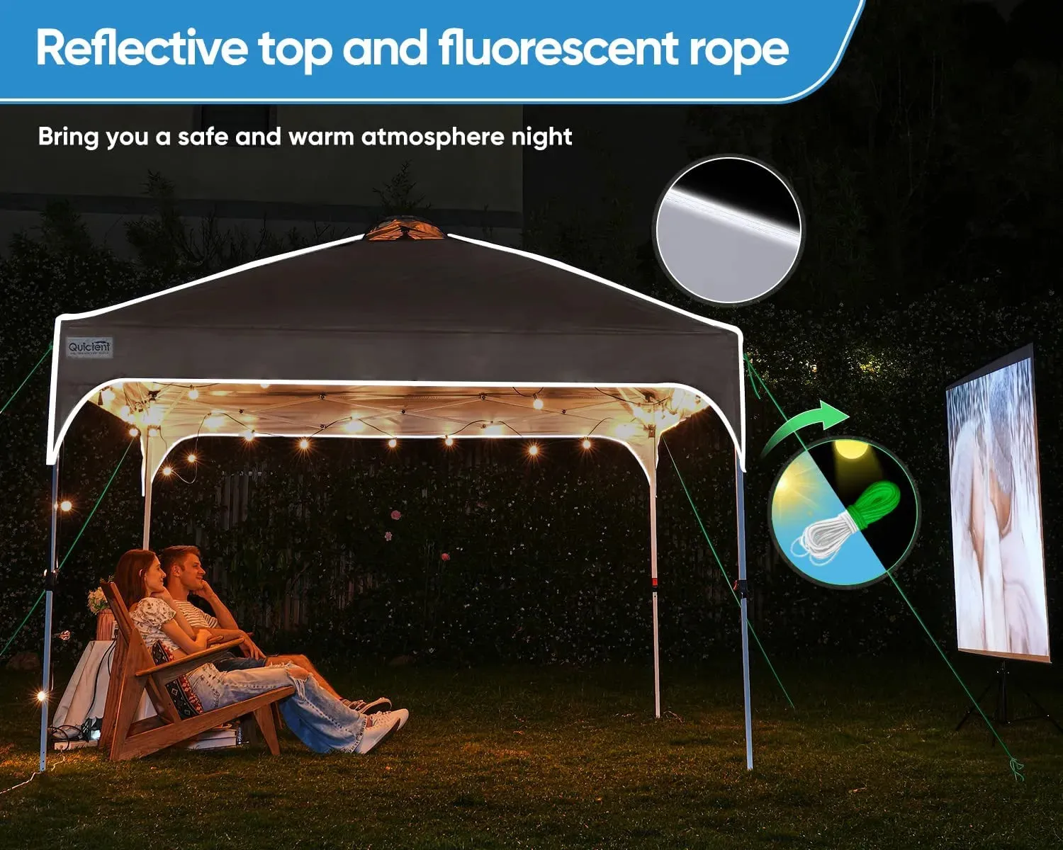 10' x 10' Pop up Canopy Tent Easy One Person Set up