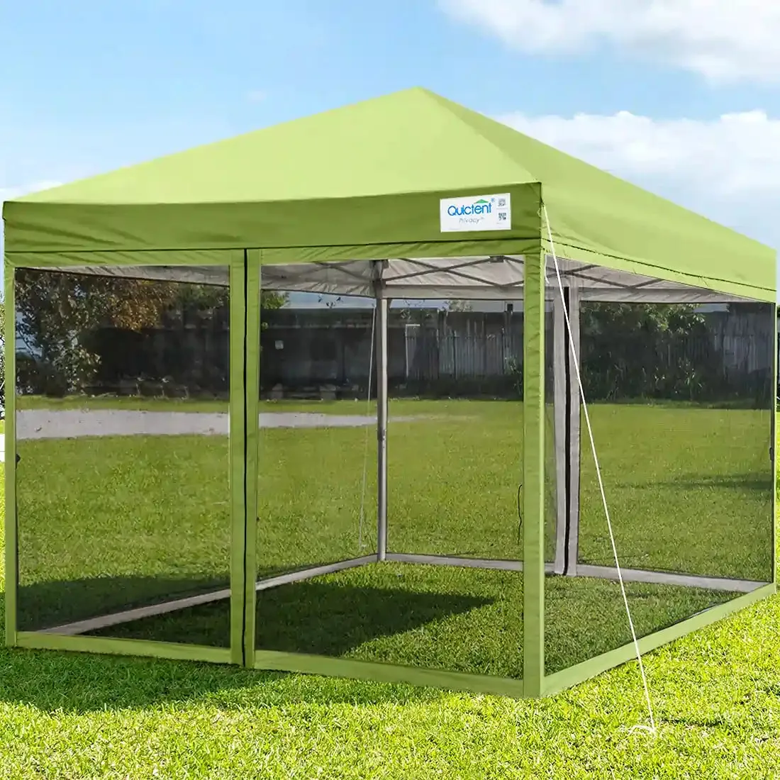 10' x 10' Pop Up Canopy with Netting Blue