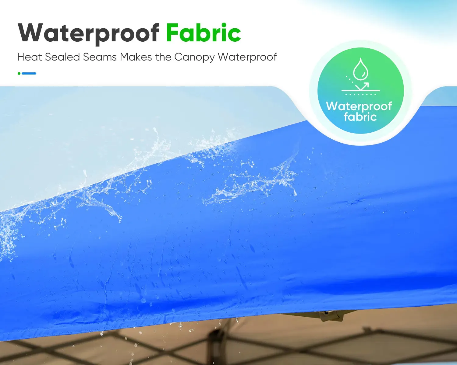 10' x 10' Pop Up Canopy with Netting Blue