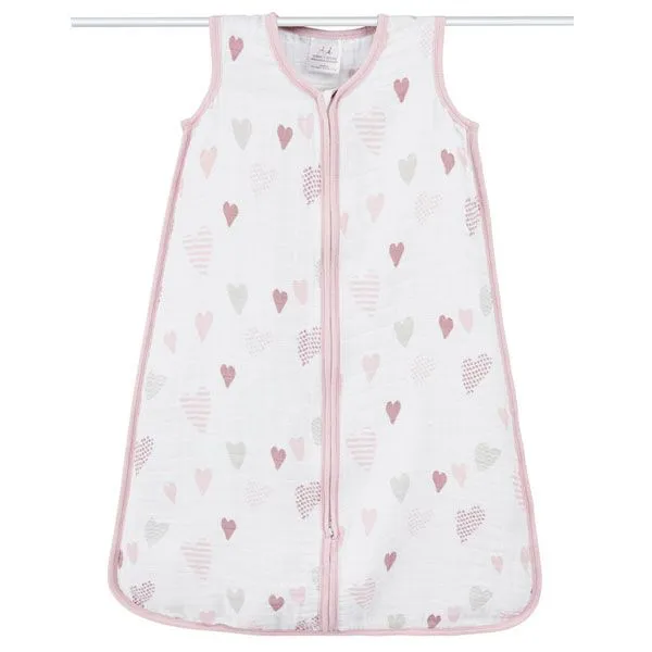 Aden and Anais - Classic Sleeping Bag 1.0TOG - Heart Breaker