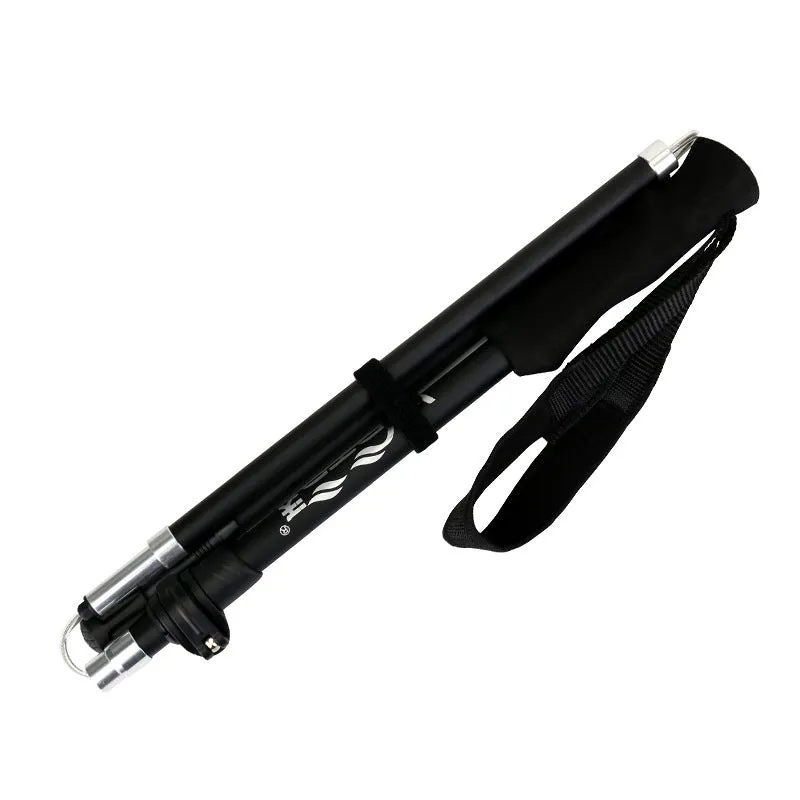 Aluminum Alloy Foldable Ultralight Hiking Pole-Black