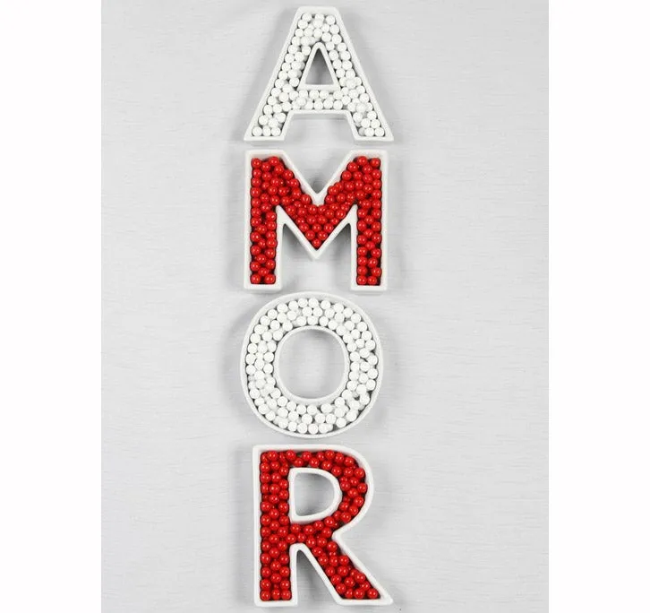 AMOR Ceramic Letter Dishes