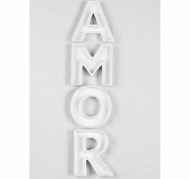 AMOR Ceramic Letter Dishes