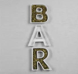 BAR Ceramic Letter Dishes