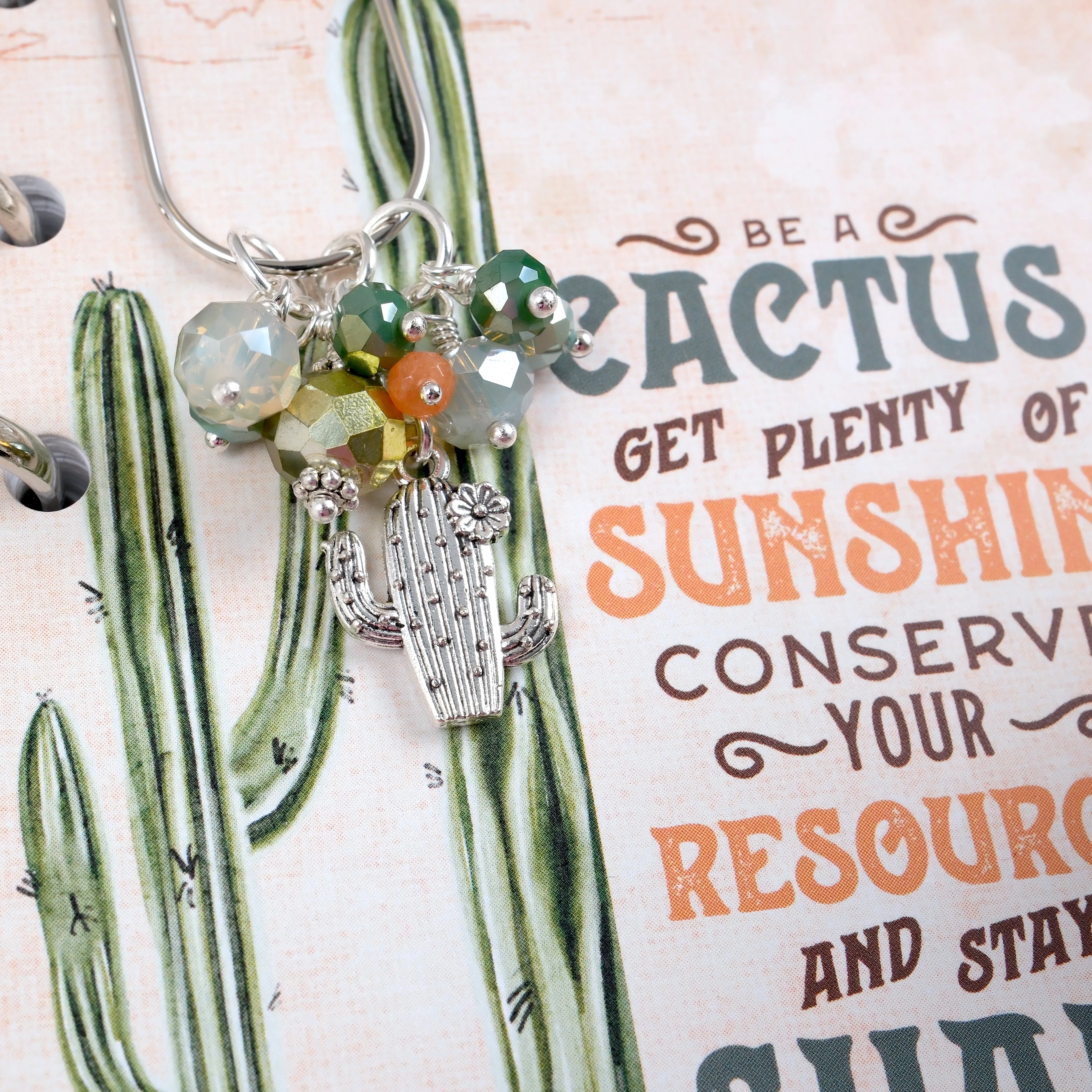 Big Sky Cactus Dangle Clip or Charm