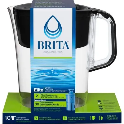 Brita Tahoe Pitcher with Elite Filter - Black