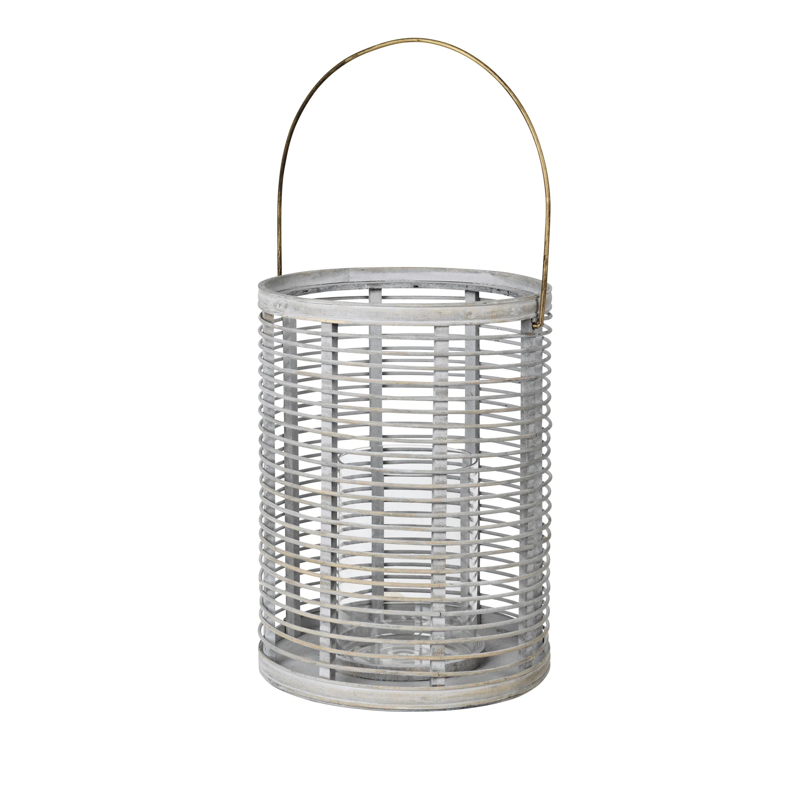 Broste Bamboo Wooden Lantern - Horizon