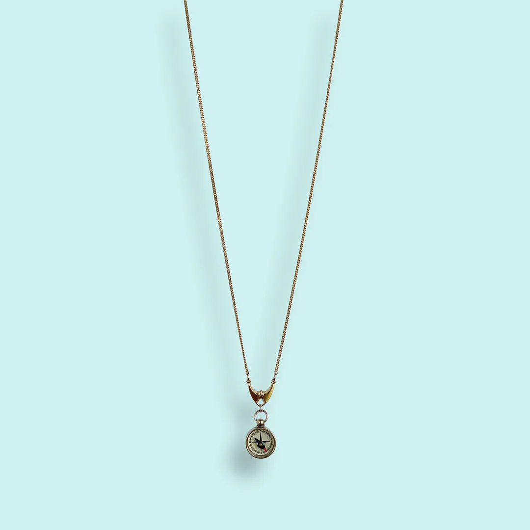 Deco Tiny Compass Necklace