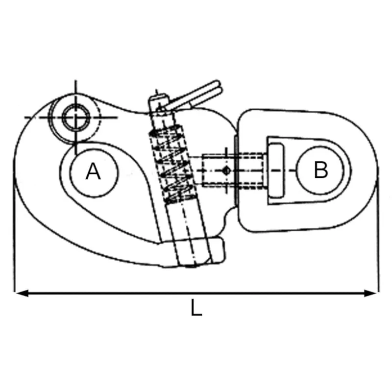 Fixed Eye Snap Shackle 52mm Overall Length