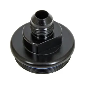 FUELAB 108020101-7 Fuel Filter Outlet Cap 10AN, Black