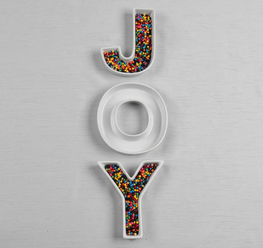 JOY Ceramic Letter Dishes