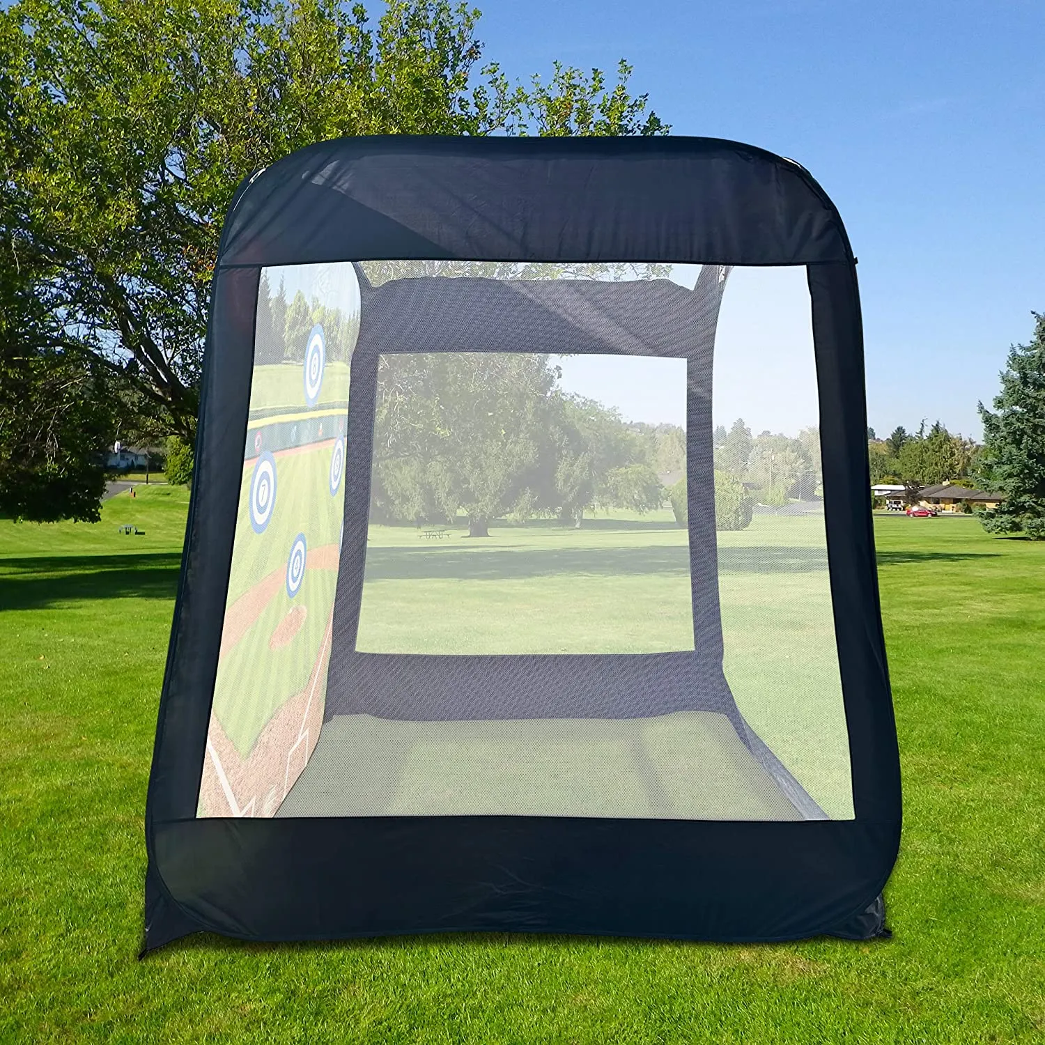 Maccabi Art 8' Pop-Up Baseball/Softball Practice Tent for Hitting and Pitching