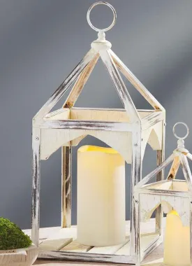 Metal Wood Lantern by Mud Pie