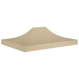 Party Tent Roof 4x3 m Beige 270 g/m²