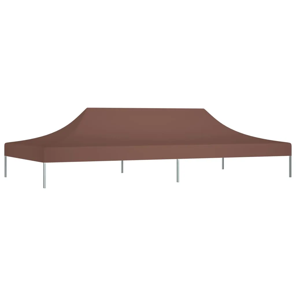 Party Tent Roof 6x3 m Brown 270 g/m²