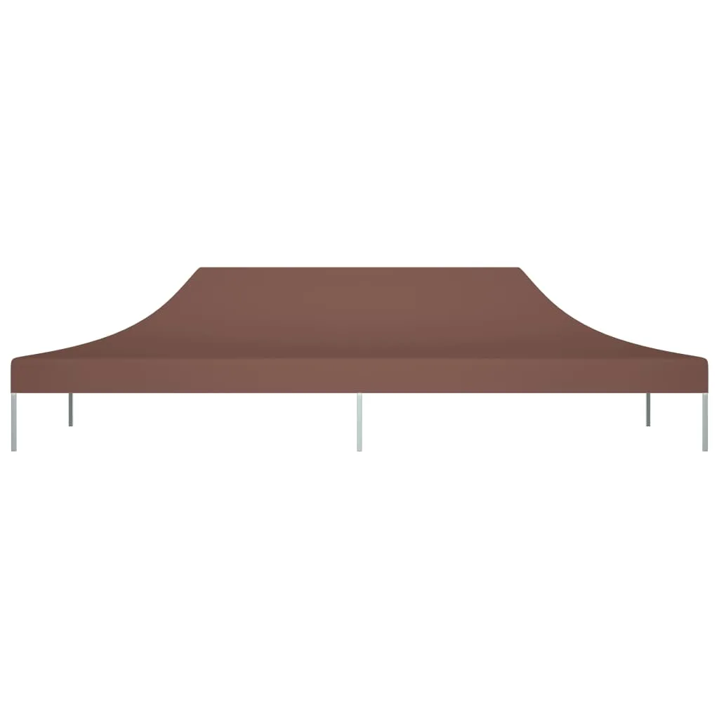 Party Tent Roof 6x3 m Brown 270 g/m²