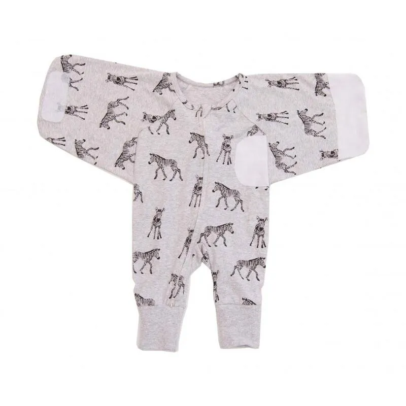 Plum - Baby Swaddle Suit 0.5 TOG - Zebra