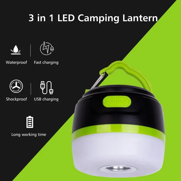 Rechargeable LED Camping Light with Magnet Base