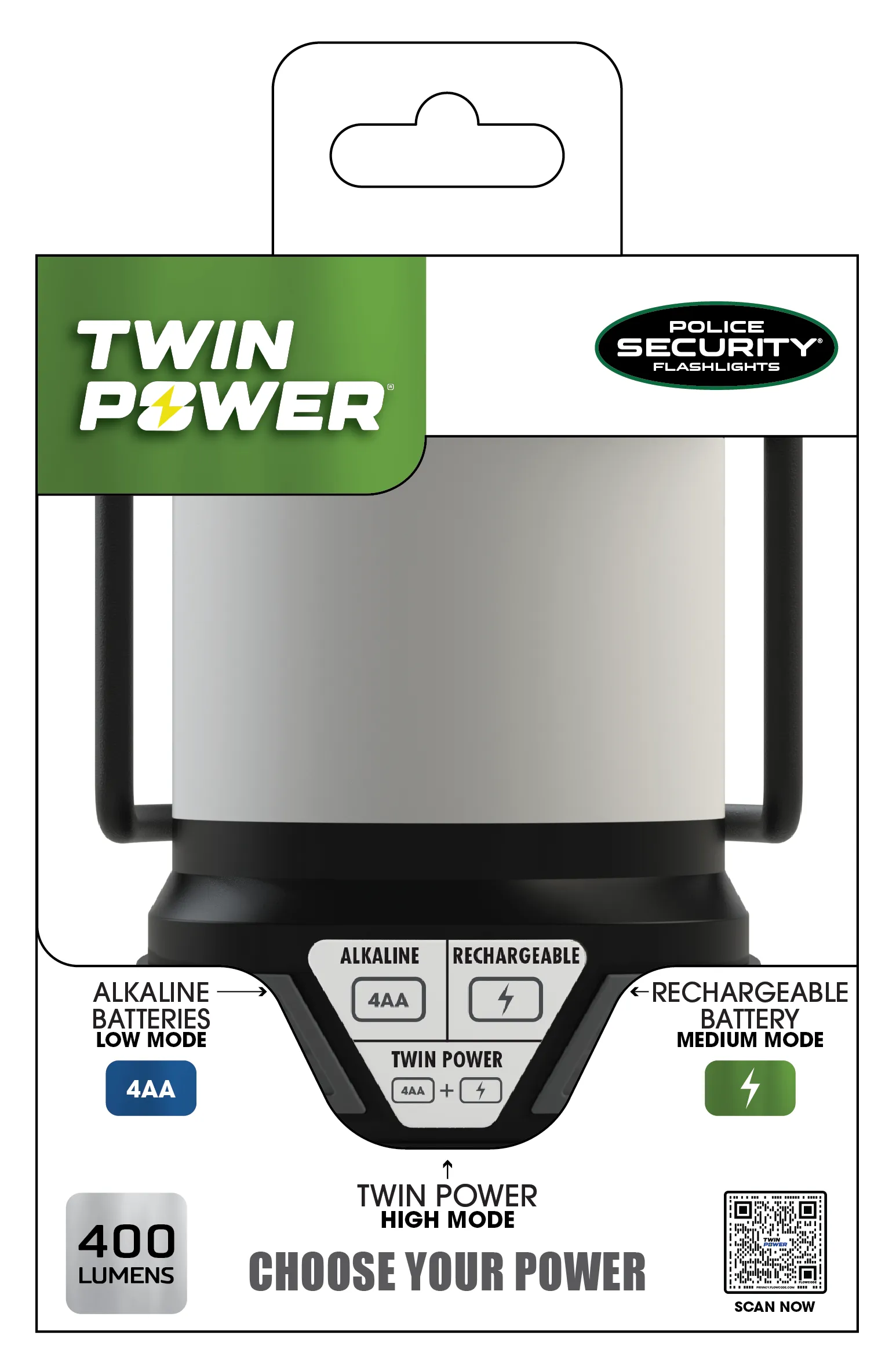 TWIN POWER 400 LUMEN LED LANTERN