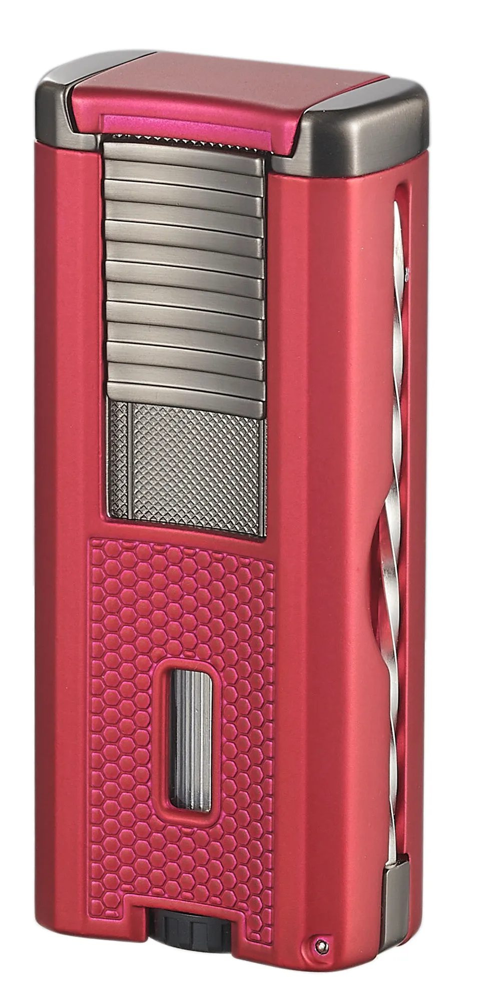 Visol Striker Triple Torch Flame Lighter with Cigar Poker - Red