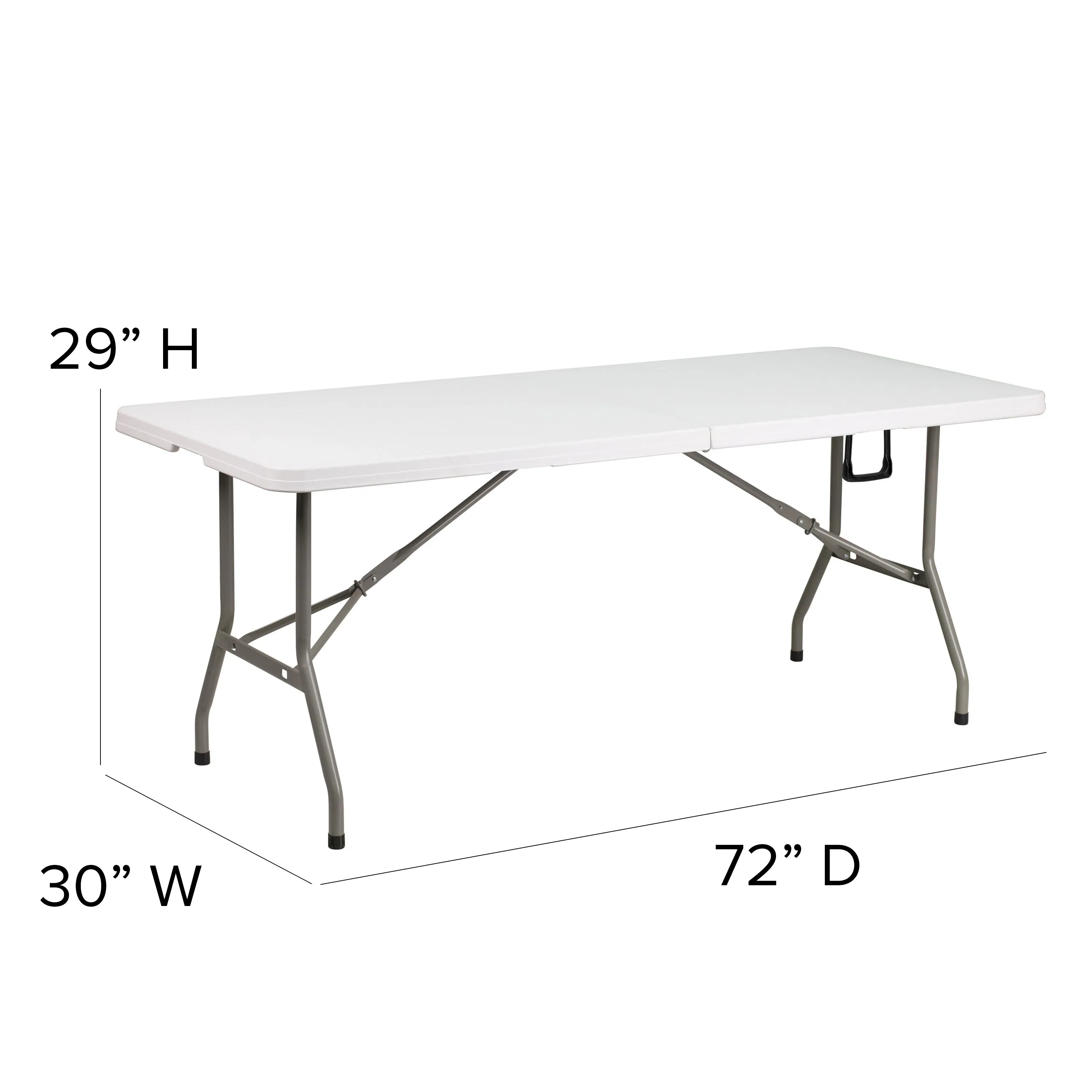 White Canopy & Folding Table JJ-GZ88183Z-WH-GG