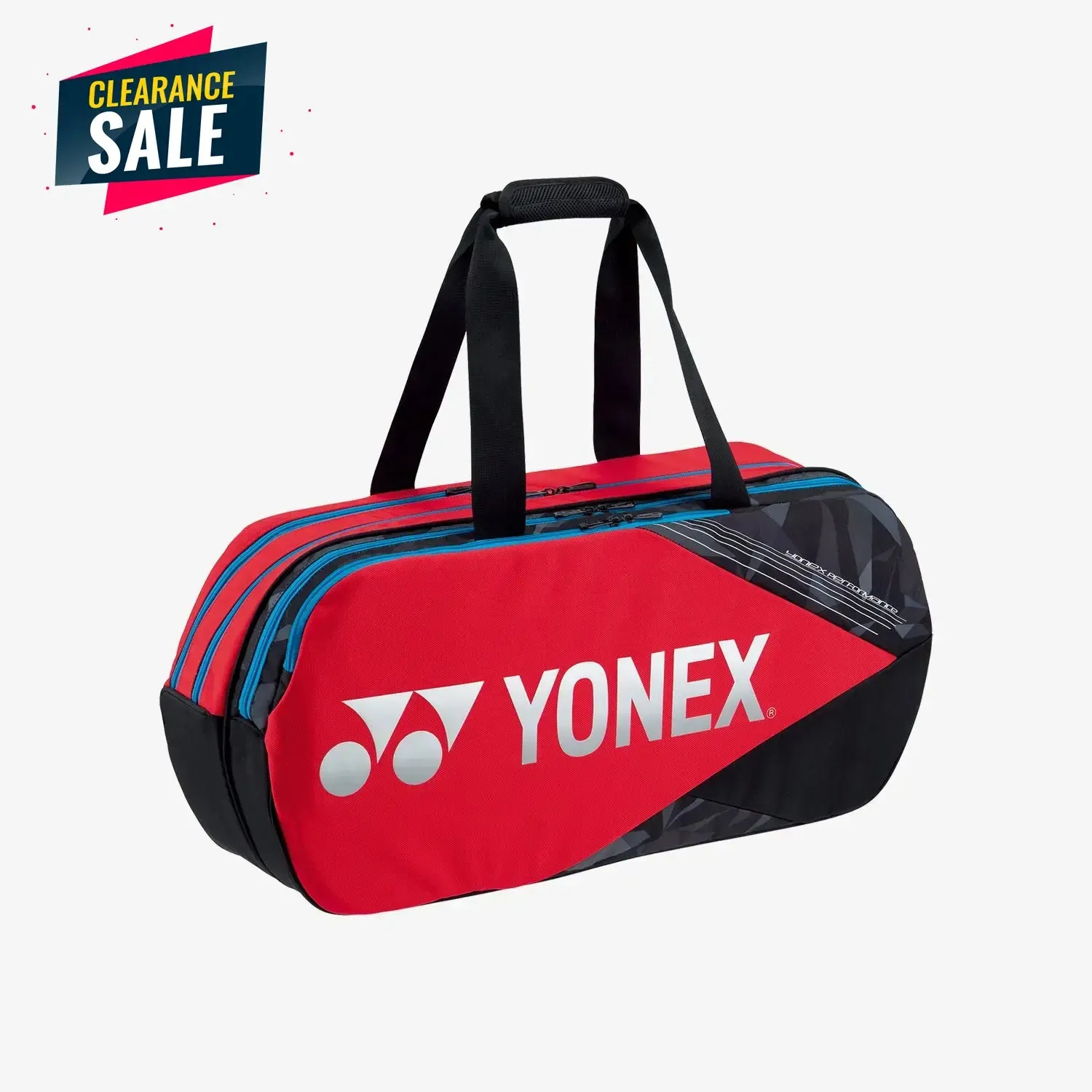 Yonex BA92231 (Tango Red) 6pk Pro Tournament Badminton Tennis Racket Bag